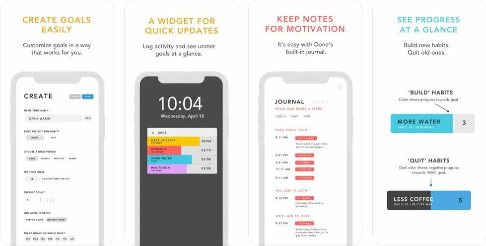 Fatto l'app di monitoraggio delle abitudini per iOS