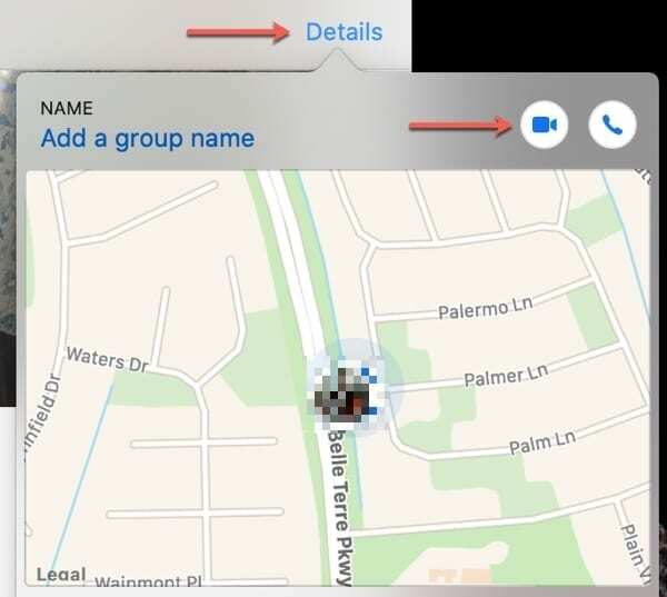 Sākt grupu FaceTime ziņojumi — Mac