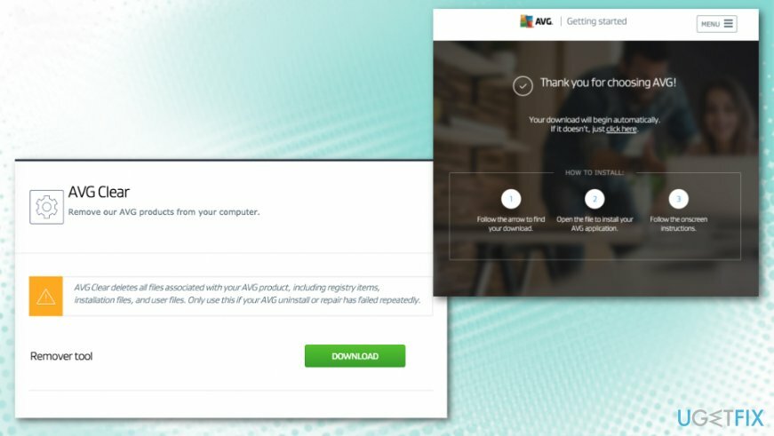 AVG Web Tuneup noņemšanas rīks