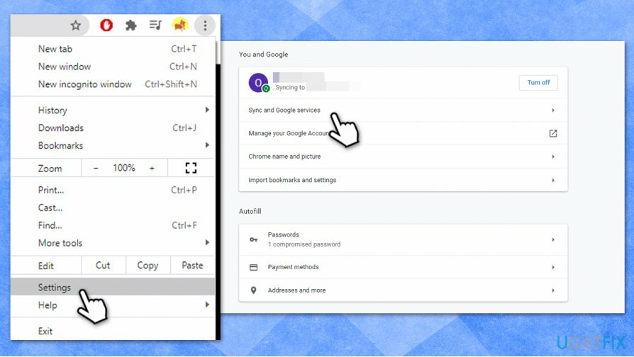 Acceder a la configuración de Chrome