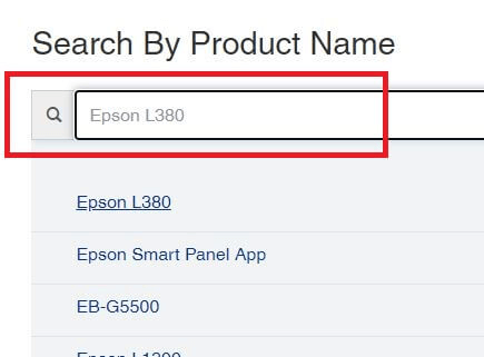 Поиск Epson L380