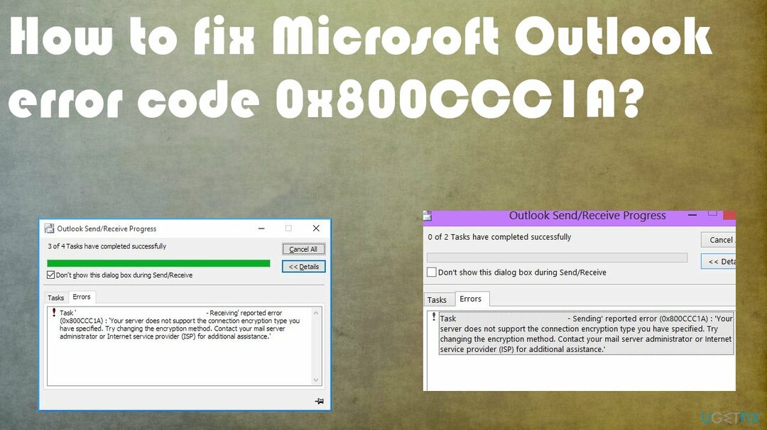 Код ошибки Outlook 0x800CCC1A