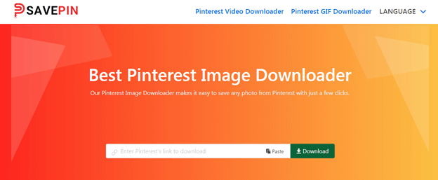 Downloader de imagens do Pinterest SavePIN