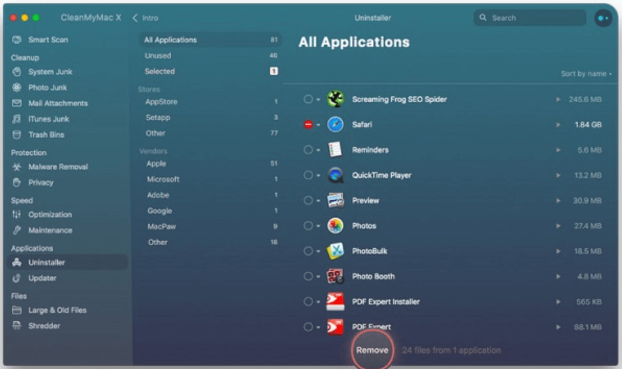Cleanmymac X - Najbolji program za deinstalaciju za Mac