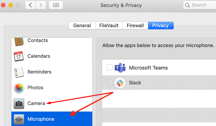 impostazioni privacy mac