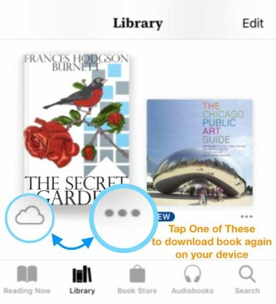 Apple Books 앱 iOS 12에 책을 다운로드하는 방법