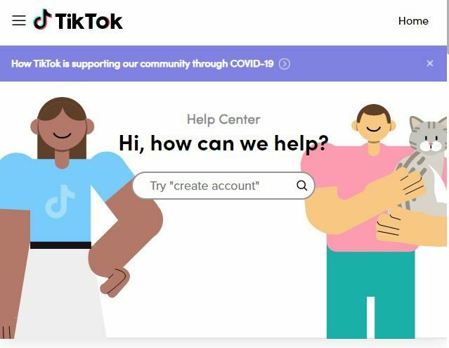 Podpora TikTok