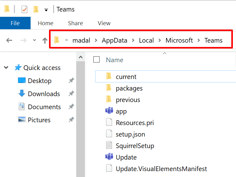 microsoft teams lokale map