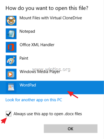 Korjaa docx icon Explorer