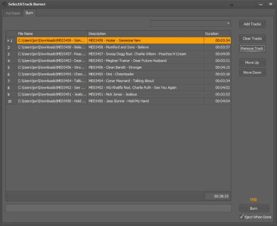Selectatrack Burner - Софтуер за караоке на Windows