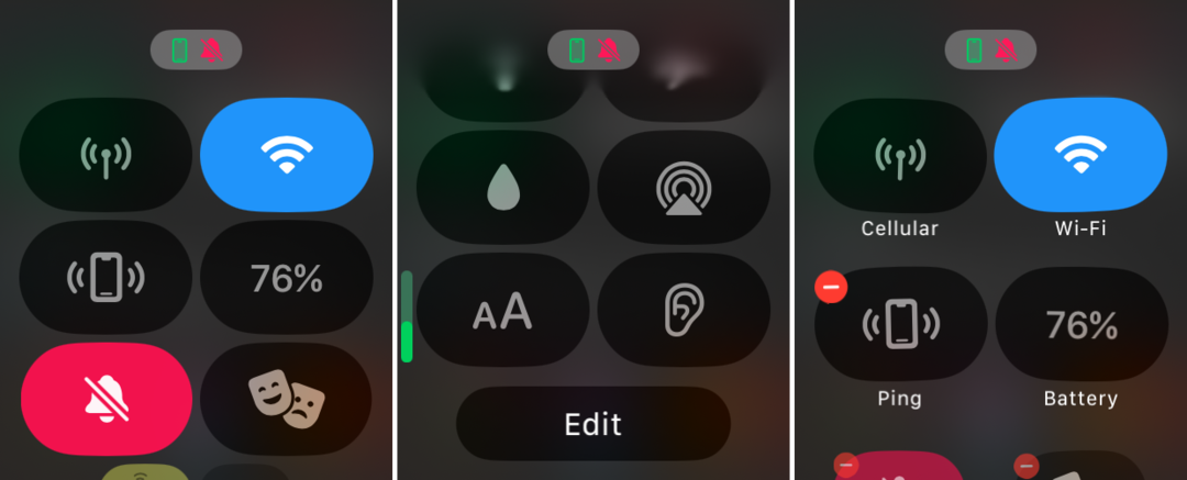 Como abrir o Centro de Controle no watchOS 10