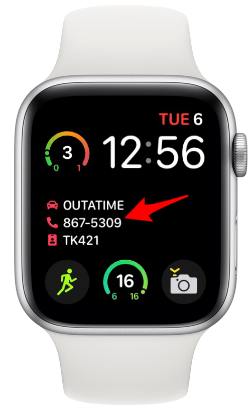 Επιπλοκή Cheatsheet σε πρόσωπο Apple Watch