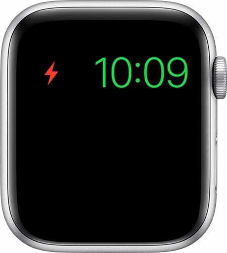 Zaslon s niskom baterijom Apple Watcha