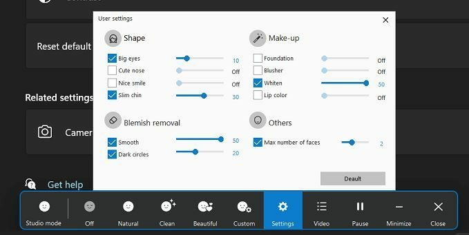 Configuración del modo de estudio