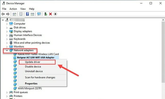 Ažurirajte upravljački program Netgear AC1200 Wifi USB adaptera