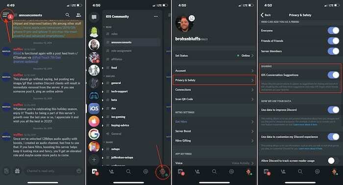 Discord'da Konuşma Önerilerini Devre Dışı Bırak