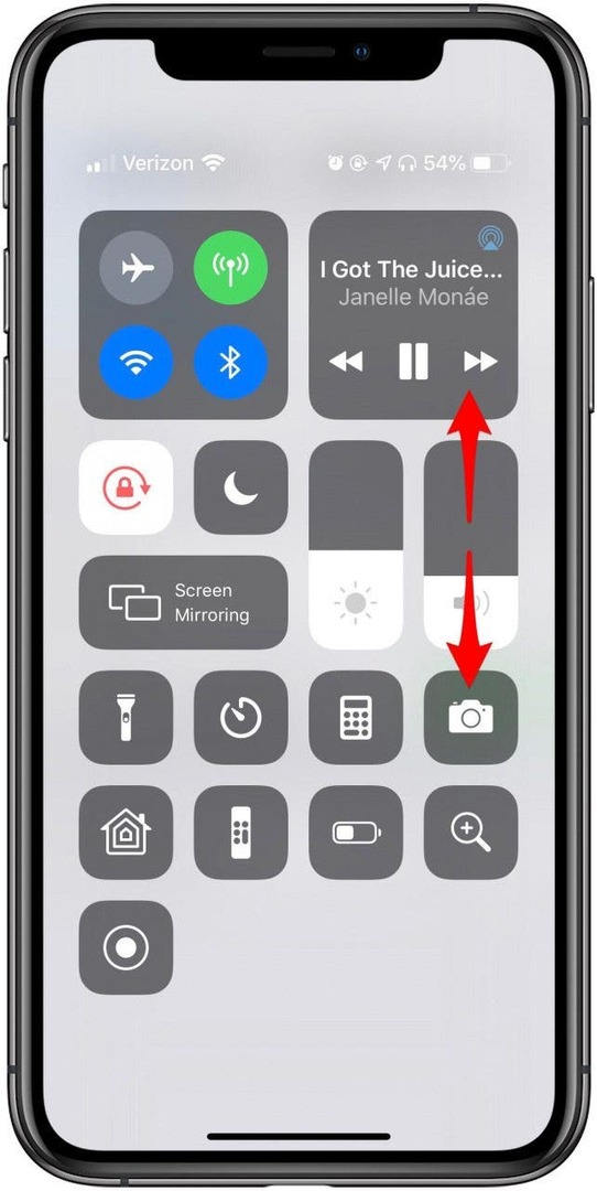 ปรับระดับเสียง airpod ใน iphone Control Center