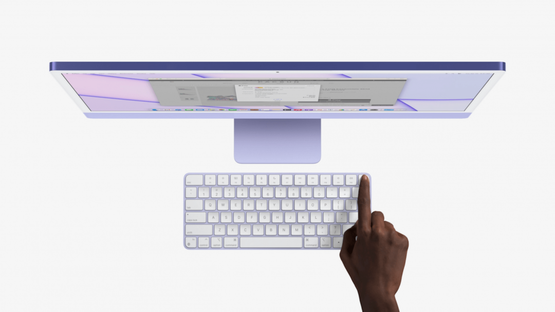 Nov iMac s tipkovnico Touch ID Magic Keyboard