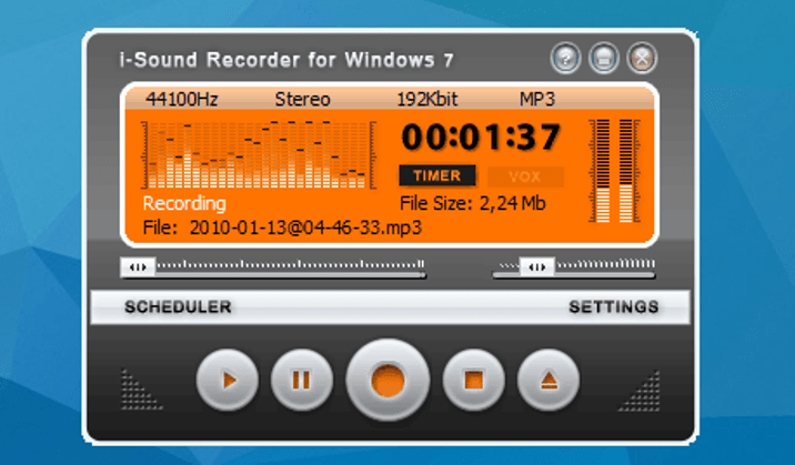 เครื่องบันทึกเสียง iSound