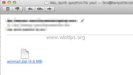 Outlook שלח את Winmail.dat