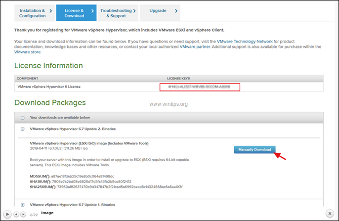 Preuzmite vSphere ESXi Hypervisor 6