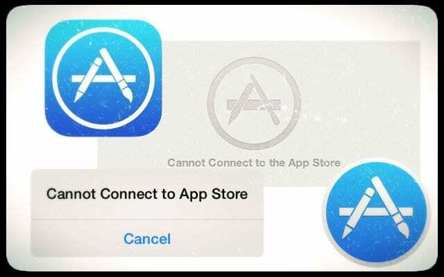Ei voi muodostaa yhteyttä iTunes Storen App Storeen