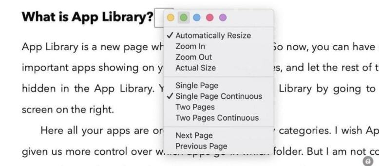 PDF의 색상에 대한 메모를 마우스 오른쪽 버튼으로 클릭합니다.