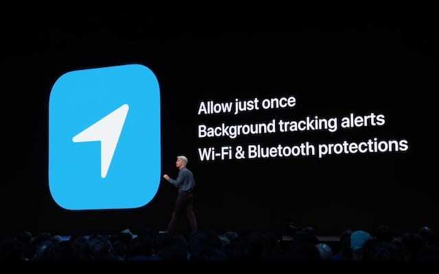 Keynote sulla privacy di iOS 13 dal WWDC 2019