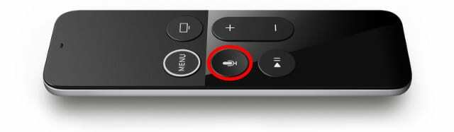 Кнопка Siri на пульті Siri Remote