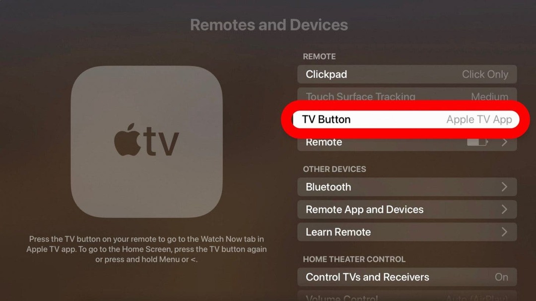 editar botão de tv siri remote