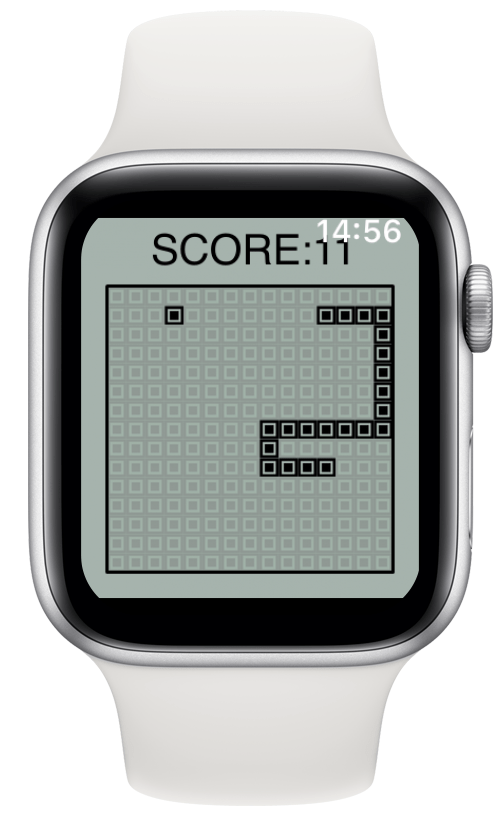 Jogo de cobra clássico no Apple Watch