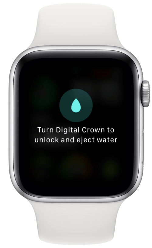 Удалите воду из динамика с помощью Digital Crown