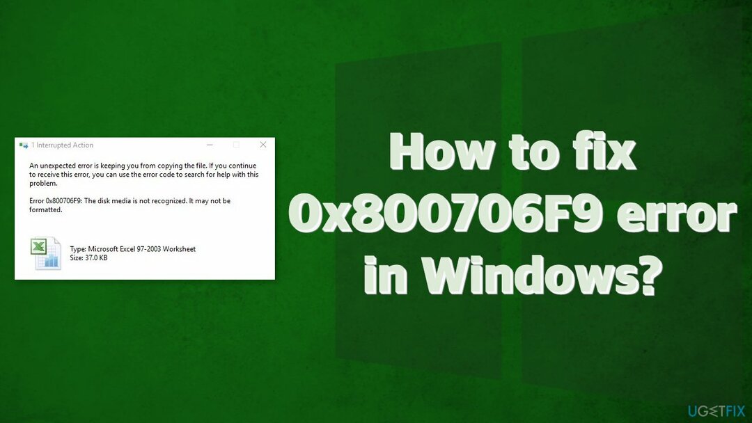 Hogyan lehet javítani a 0x800706F9 hibát a Windows rendszerben?