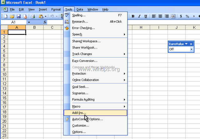 Add-Ins verwalten Excel 2003