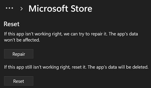 ซ่อม-รีเซ็ต-microsoft-store-app