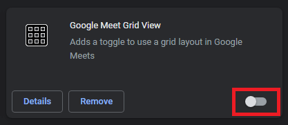 Перейдіть до Google Meet Grid View, а потім увімкніть