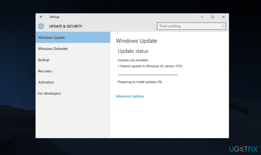 Instal ulang pembaruan Windows