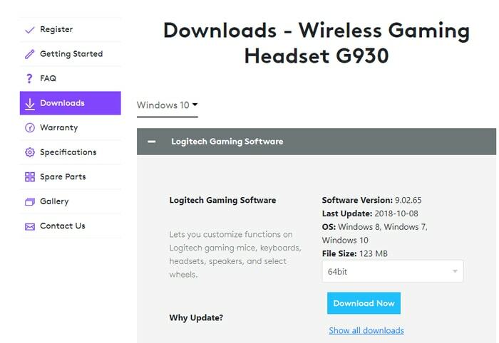 Stáhněte si Logitech Gaming Software