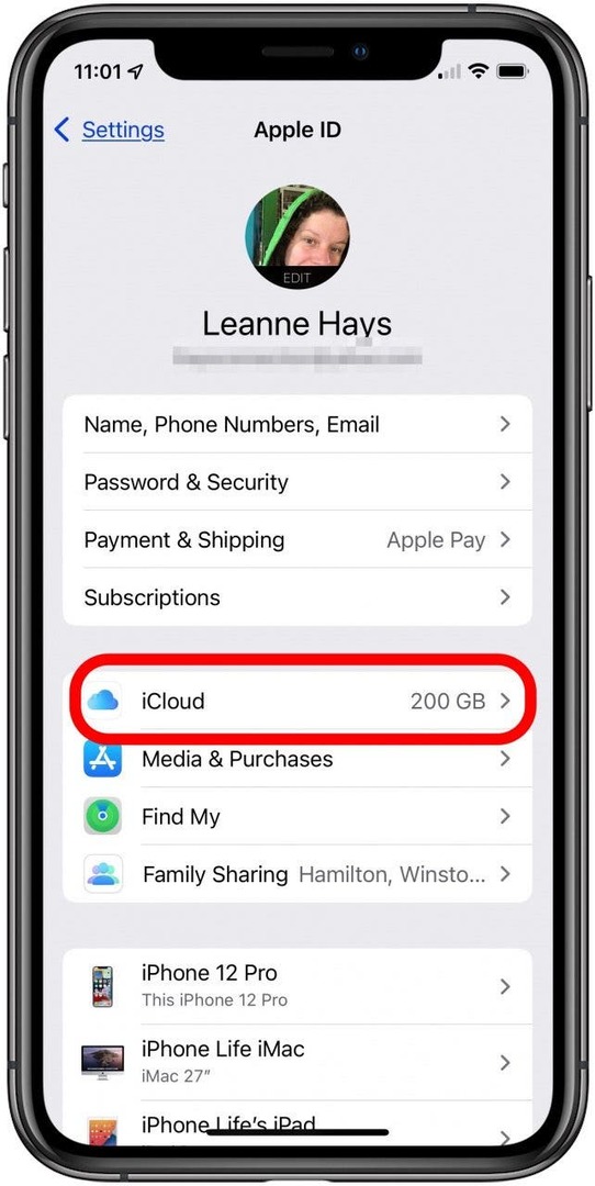 klepnite na icloud