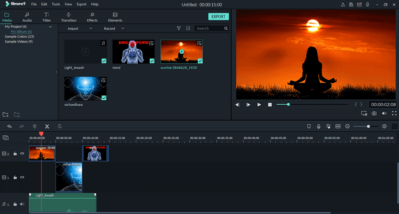 Wondershare Filmora9 - Programvara för bildspel för Windows