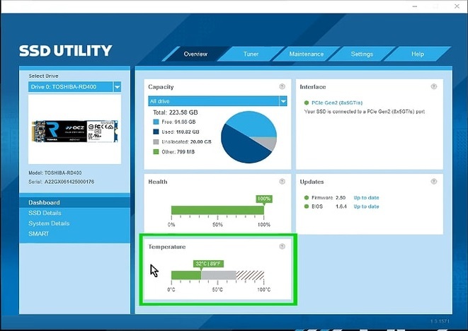 Utilitar SSD Toshiba