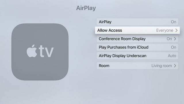 Apple TV Airplay надає доступ кожному