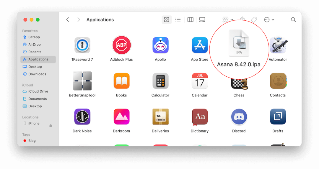Installa app su Mac con iMazing 6