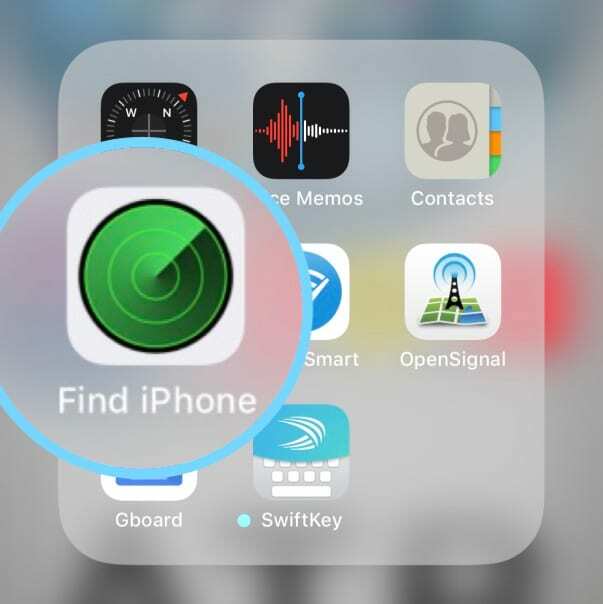 מצא את אפליקציית iPhone iOS 12