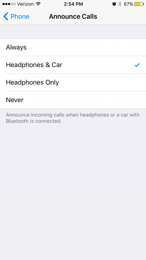 iOS 10에서 Siri가 수신 전화를 알리도록 하는 방법