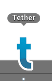 aplikace tether