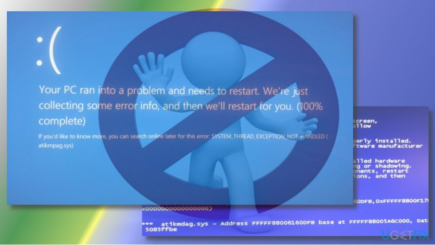 zobrazující chybu BSOD atikmdag.sys