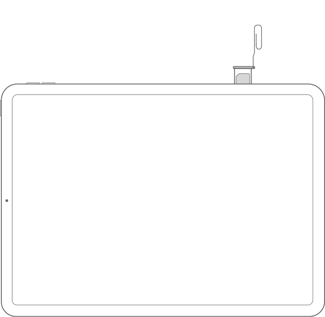 iPad SIM ბარათის უჯრა