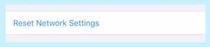 Schaltfläche Netzwerkeinstellungen zurücksetzen.