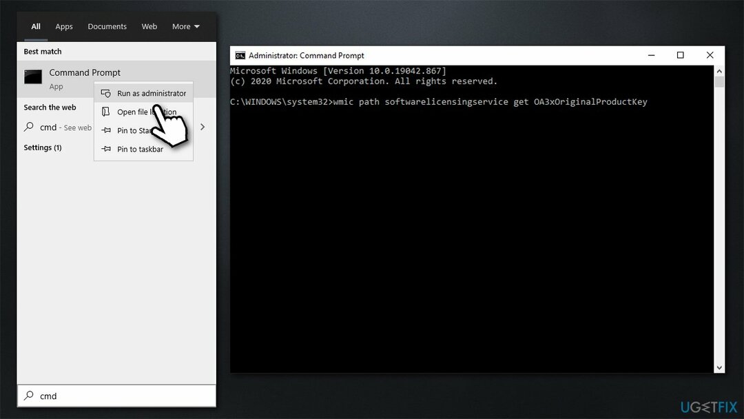 Aktifkan Windows melalui Command Prompt